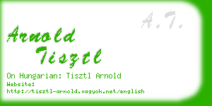 arnold tisztl business card